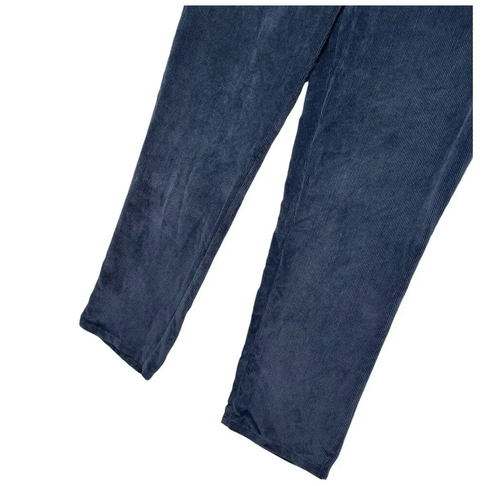 Peter Millar Nanoluxe Pants Mens 36 Blue Corduroy Flat Front Casual Preppy